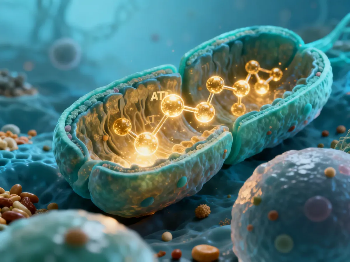 Produkcja ATP w mitochondrium podczas przemian metabolicznych